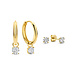 Isabel Bernard Cadeau d'Isabel paire de boucles d'oreilles en or 14 carats