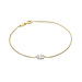 Isabel Bernard Baguette Genevieve bracciale in oro 14 carati con zircone