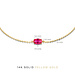 Isabel Bernard Baguette Roux 585er Goldarmband mit gefärbtem Zirkonia