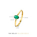 Isabel Bernard Baguette Olivia anillo de oro de 14 quilates con circonia de color