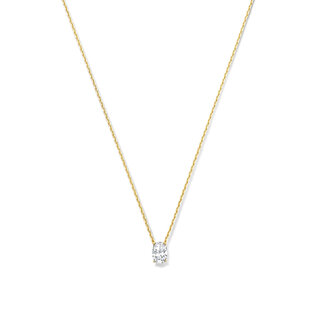 Isabel Bernard Baguette Genevieve 14 karaat gouden collier