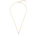 Isabel Bernard Baguette Genevieve 14 karat gold necklace with white zirconia stone