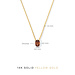Isabel Bernard Baguette Brune collier en or 14 carats avec zircone colorée