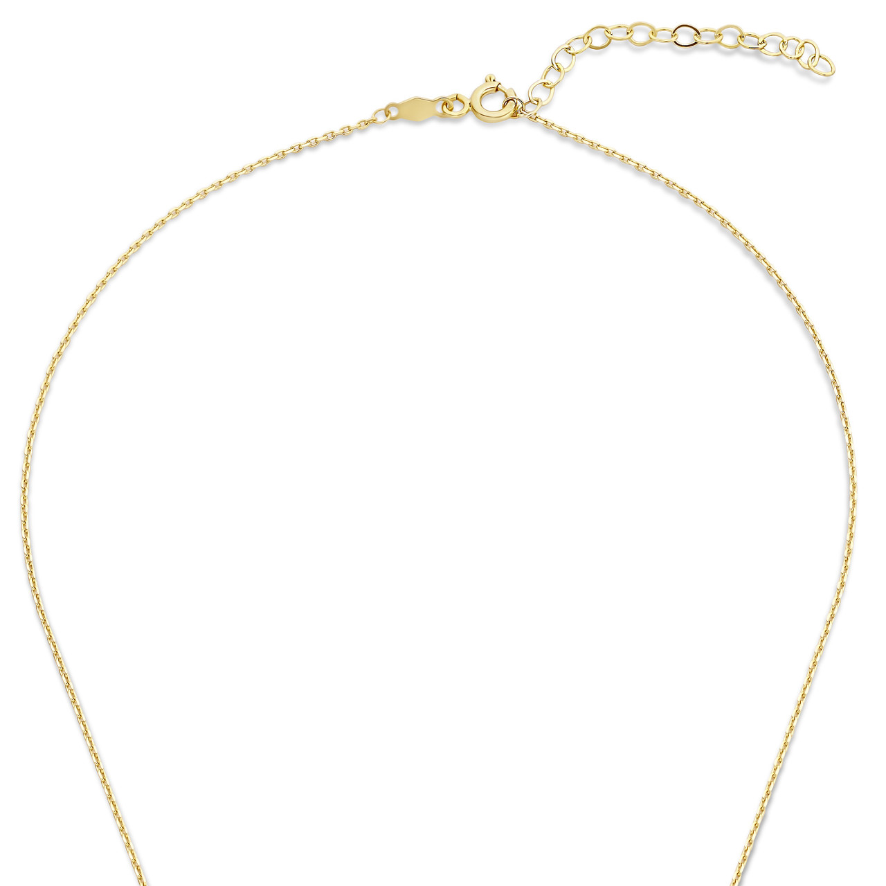 Isabel Bernard Baguette Brune 14 karat gold necklace with brown zirconia stone