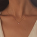 Isabel Bernard De la Paix Céline collana in oro 14 carati con diamanti 0.05 carati