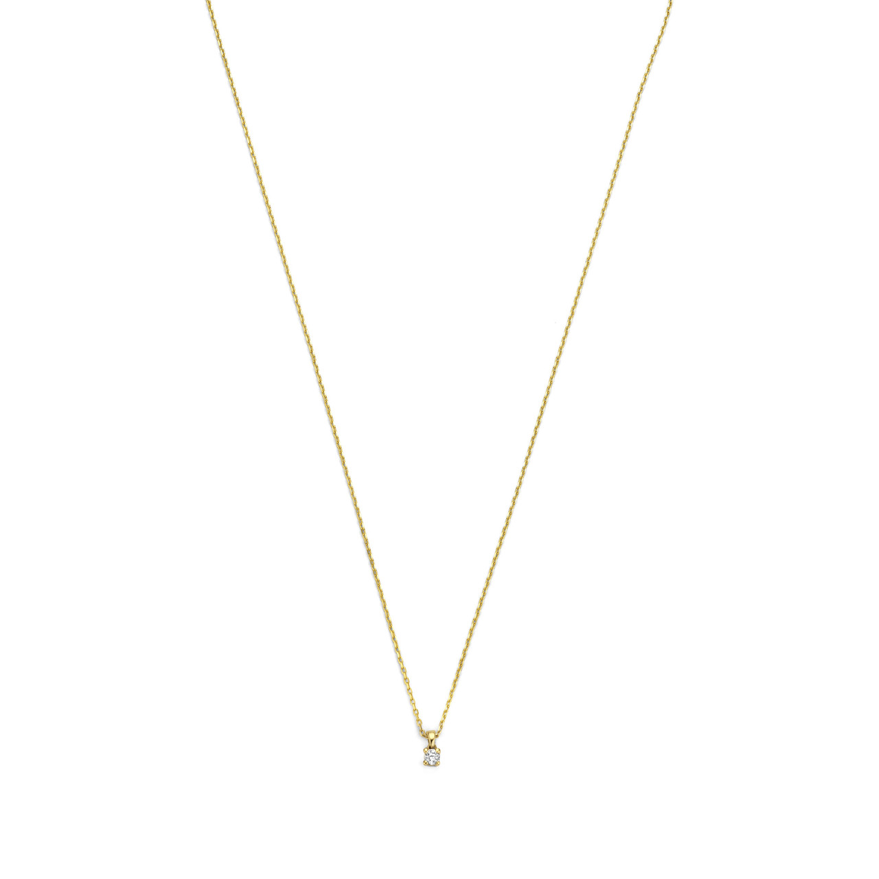 Isabel Bernard De la Paix Céline 14 karat gold necklace with diamond 0.05 carat