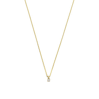 Isabel Bernard De la Paix Céline 14 karaat gouden collier | diamant 0.05 ct