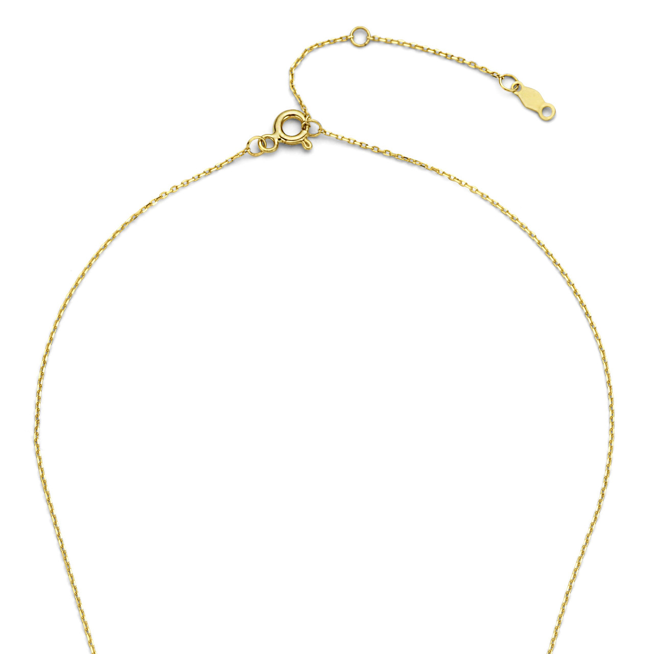 Isabel Bernard De la Paix Céline 14 karat gold necklace with diamond 0.05 carat