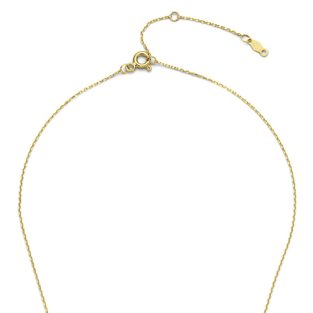 Isabel Bernard De la Paix Celesse 14 karat gold necklace with diamond 0.07 carat