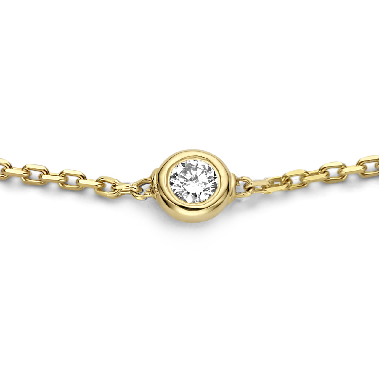Isabel Bernard De la Paix Alfie 14 karat gold bracelet with diamond 0.05 carat