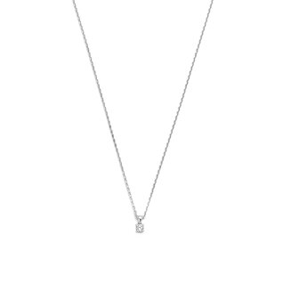 Isabel Bernard De la Paix Celesse 14 karaat witgouden collier | diamant 0.07 ct