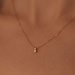 Isabel Bernard De la Paix Emily 14 karat guldhalsband med diamant 0.05 karat