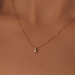 Isabel Bernard De la Paix Emily collar de oro de 14 quilates con diamante 0.05 carat