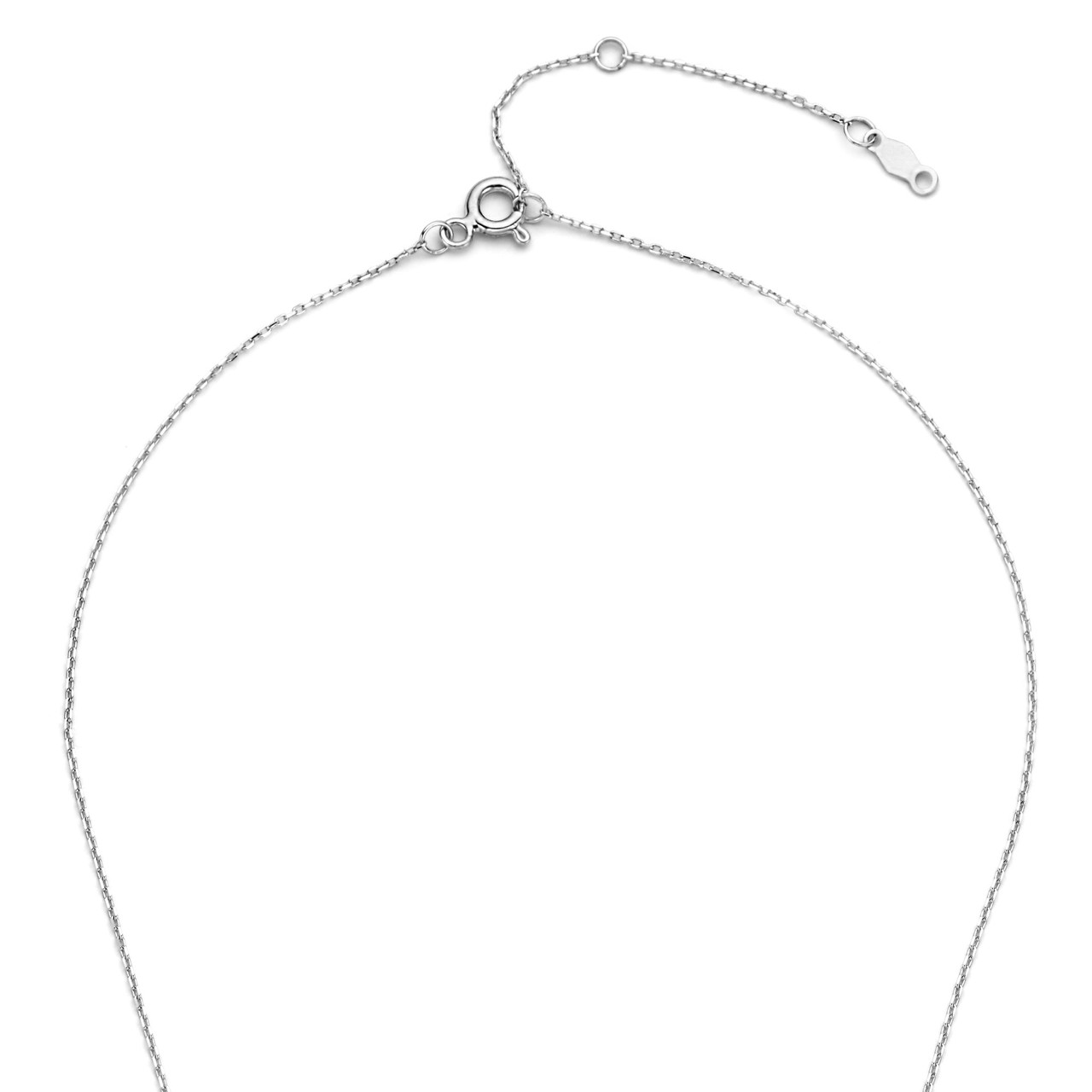 Isabel Bernard De la Paix Emily 14 karat white gold necklace with diamond 0.05 carat