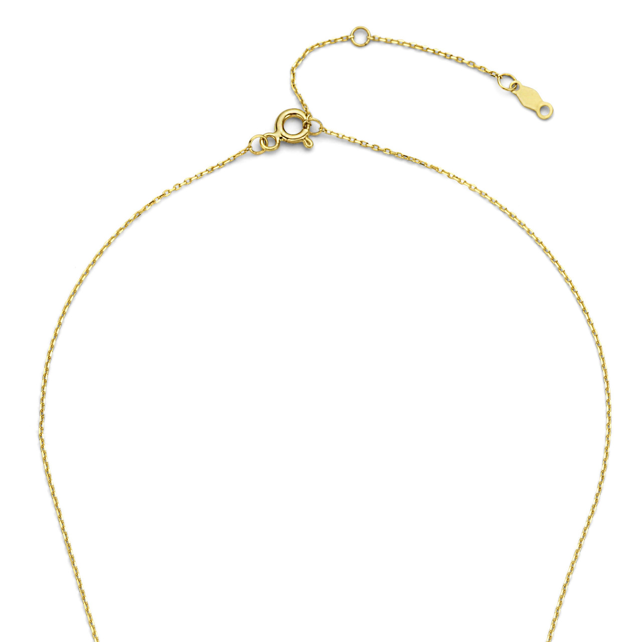 Isabel Bernard De la Paix Hanaé 14 karat gold necklace with diamond 0.08 carat