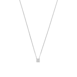 Isabel Bernard De la Paix Hanaé collana in oro bianco 14 carati | diamanti 0.08 ct