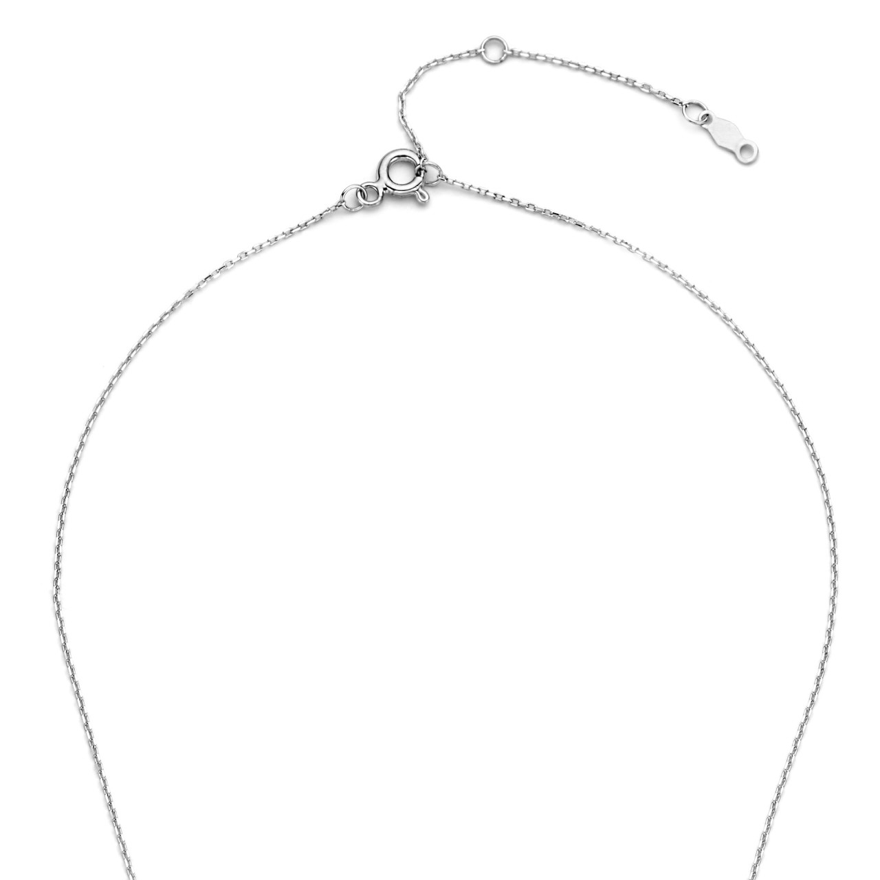Isabel Bernard De la Paix Hanaé 14 karat white gold necklace with diamond 0.08 carat