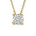 Isabel Bernard De la Paix Hanaé collar de oro de 14 quilates con diamante 0.14 carat