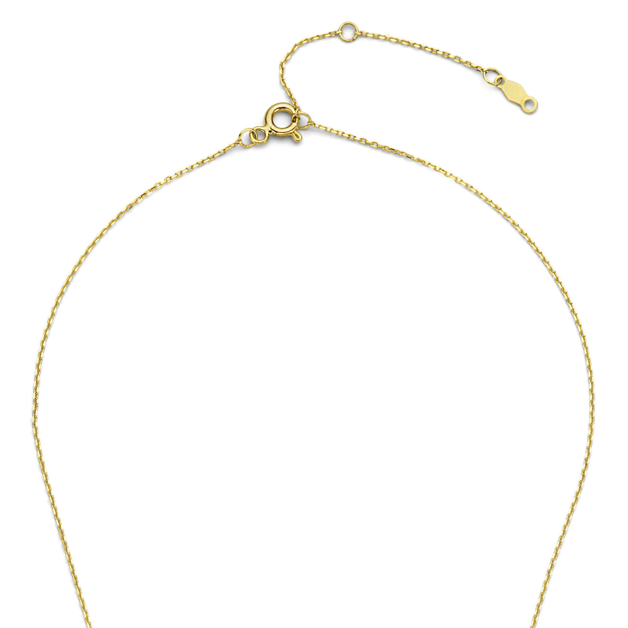 Isabel Bernard De la Paix Hanaé 14 karat gold necklace with diamond 0.14 carat