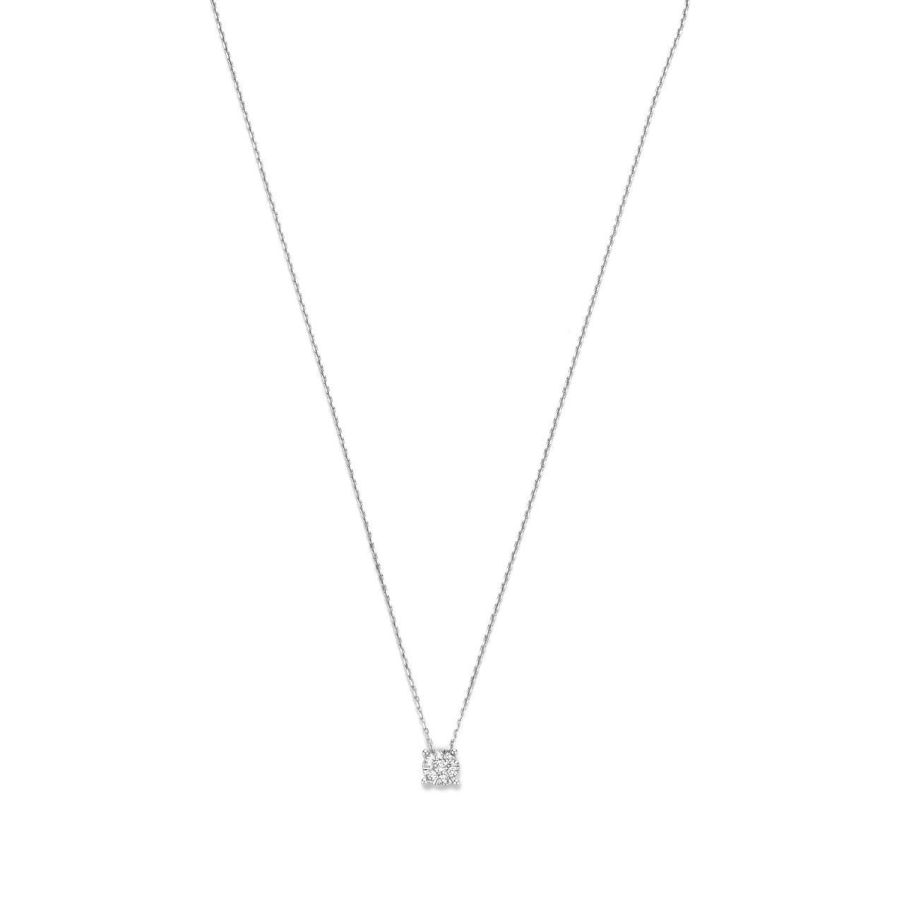 Isabel Bernard - collana in oro bianco, diamanti 0.14 ct