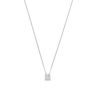 Isabel Bernard De la Paix Hanaé 14 karat white gold necklace | diamond 0.14 ct