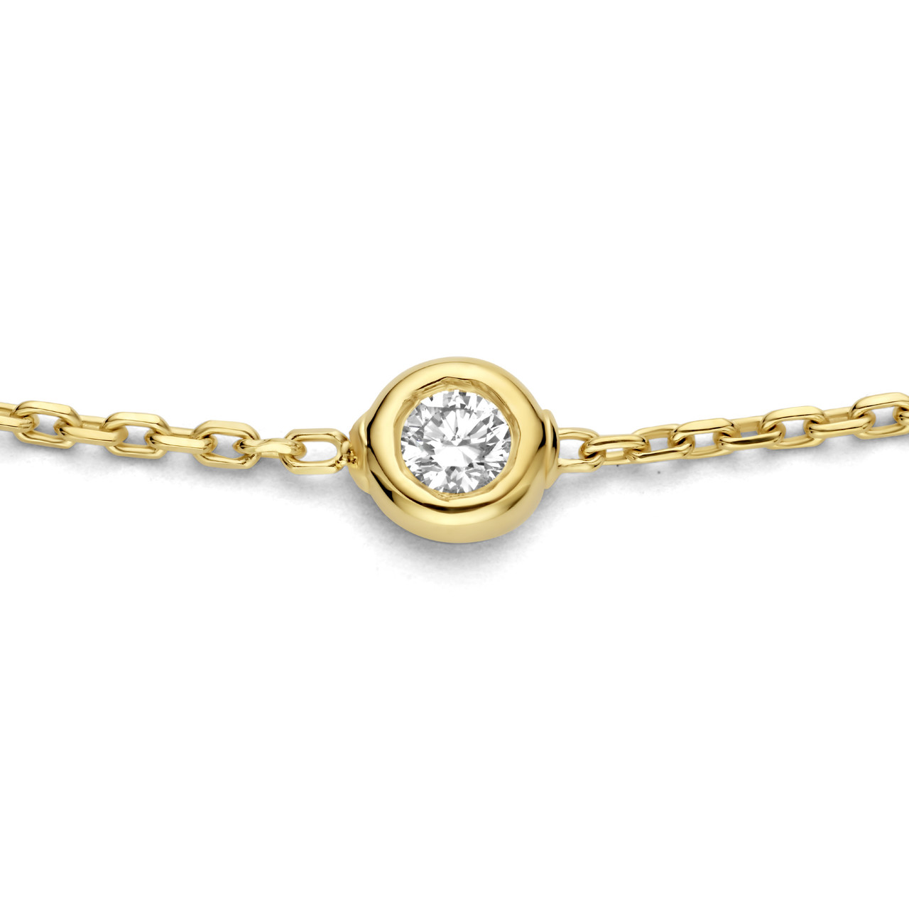 Isabel Bernard De la Paix Alfie 14 karat gold bracelet with diamond 0.12 carat