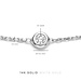 Isabel Bernard De la Paix Alfie 14 karat white gold bracelet with diamond 0.12 carat