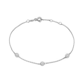 Isabel Bernard De la Paix Alfie 585er Weißgold Armband | Diamant 0.12 ct