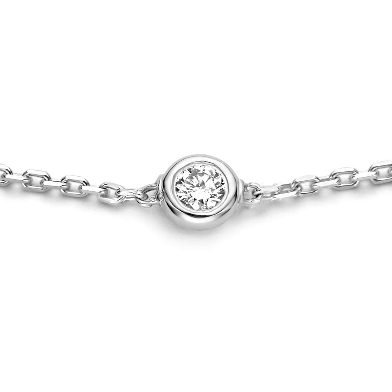Isabel Bernard De la Paix Alfie 14 karat white gold bracelet with diamond 0.05 carat