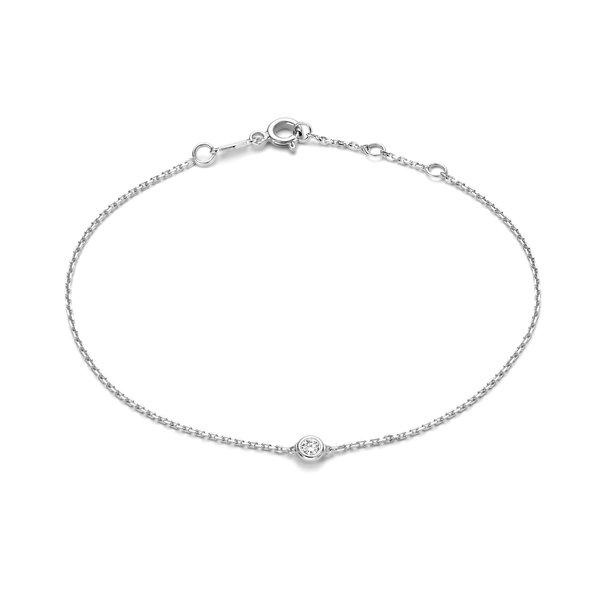 Isabel Bernard De la Paix Alfie 14 karat hvidguld armbånd | diamant 0.05 ct