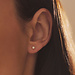 Isabel Bernard De la Paix Christine orecchini a bottone in oro 14 carati con diamanti 0.20 carati