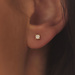 Isabel Bernard De la Paix Christine clous d'oreilles en or 14 carats avec diamant 0.20 carat