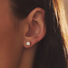 Isabel Bernard De la Paix Hanaé clous d'oreilles en or 14 carats avec diamant 0.28 carat