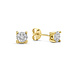 Isabel Bernard De la Paix Hanaé 14 karat gold stud ear studs with diamond 0.16 carat