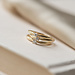 Isabel Bernard De la Paix Celesse anello in oro 14 carati con diamanti 0.07 carati
