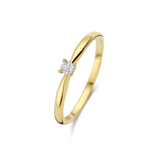 Isabel Bernard De la Paix Celesse anello in oro 14 carati | diamanti 0.07 ct