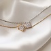 Isabel Bernard De la Paix Hanaé 14 karat white gold necklace with diamond 0.14 carat