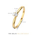 Isabel Bernard De la Paix Christine 14 karat gold ring with diamond 0.10 carat