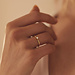 Isabel Bernard De la Paix Christine 14 karat gold ring with diamond 0.10 carat