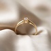 Isabel Bernard De la Paix Emily 14 karaat gouden ring met diamant 0.05 karaat