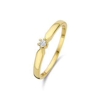 Isabel Bernard De la Paix Emily 14 karat guldring | diamant 0.05 ct