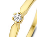 Isabel Bernard De la Paix Emily 14 karat gold ring with diamond 0.05 carat