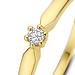 Isabel Bernard De la Paix Emily anel de ouro de 14 quilates com diamante 0.05 carat