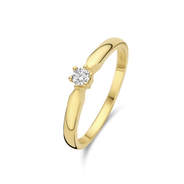 Isabel Bernard De la Paix Sybil anel de ouro de 14 quilates | diamante 0.10 ct