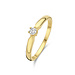 Isabel Bernard De la Paix Sybil anillo de oro de 14 quilates con diamante 0.10 carat