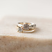 Isabel Bernard De la Paix Hanaé anillo de oro blanco de 14 quilates con diamante 0.14 carat