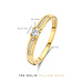 Isabel Bernard De la Paix Madeline anillo de oro de 14 quilates con diamante 0.20 carat