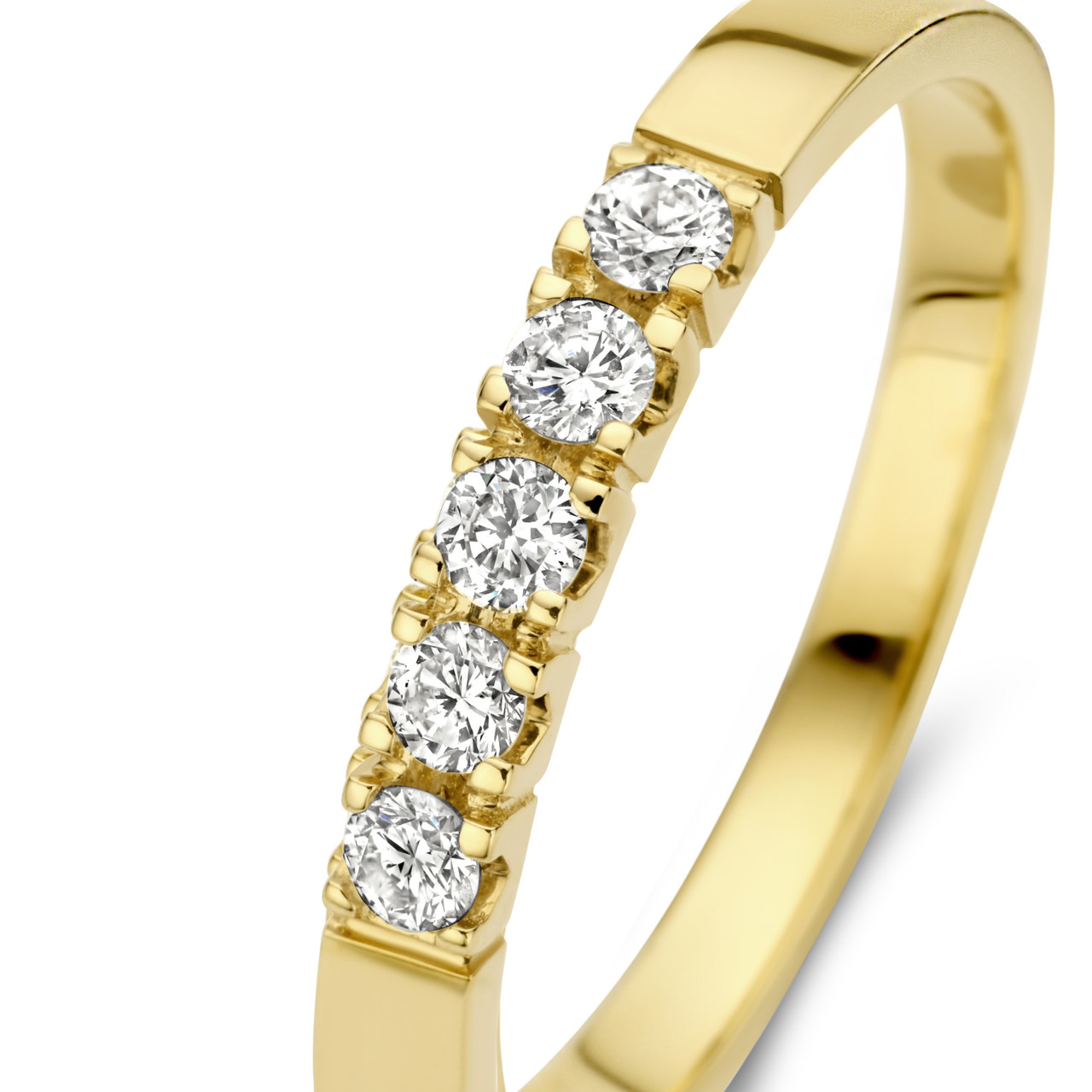 Isabel Bernard - 14 karat gold ring | diamond 0.20 ct | IBD330018