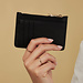 Isabel Bernard Honoré Aveline black calfskin leather card holder