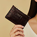 Isabel Bernard Honoré Aveline croco brown calfskin leather card holder